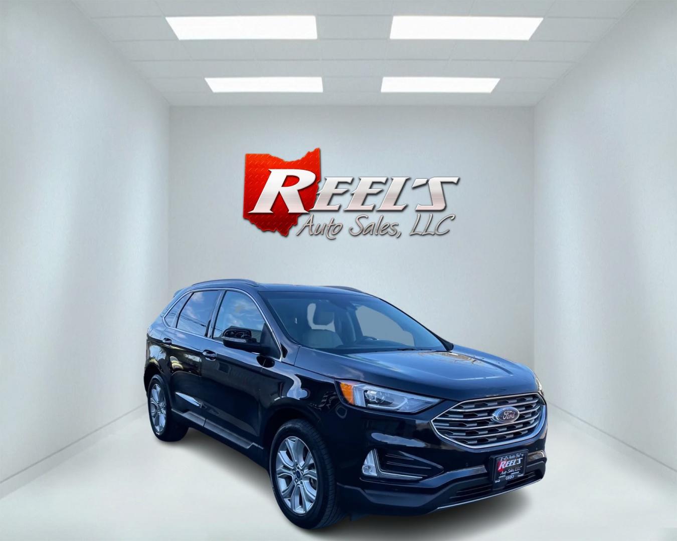 2020 Black /Beige Ford Edge Titanium AWD (2FMPK4K96LB) with an 2.0L I4 DOHC 16V Turbo engine, 8A transmission, located at 11115 Chardon Rd. , Chardon, OH, 44024, (440) 214-9705, 41.580246, -81.241943 - Photo#2